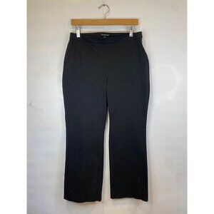 EILEEN FISHER Organic Cotton Stretch Twill Ankle Pant Black Women's Size 8